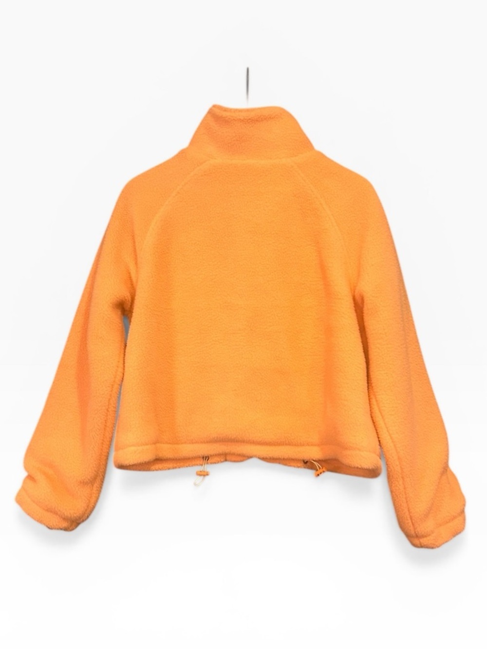 POL Snap Button Fuzzy Sherpa Long Sleeve Jacket Orange Women’s Size Small - Picture 2 of 8